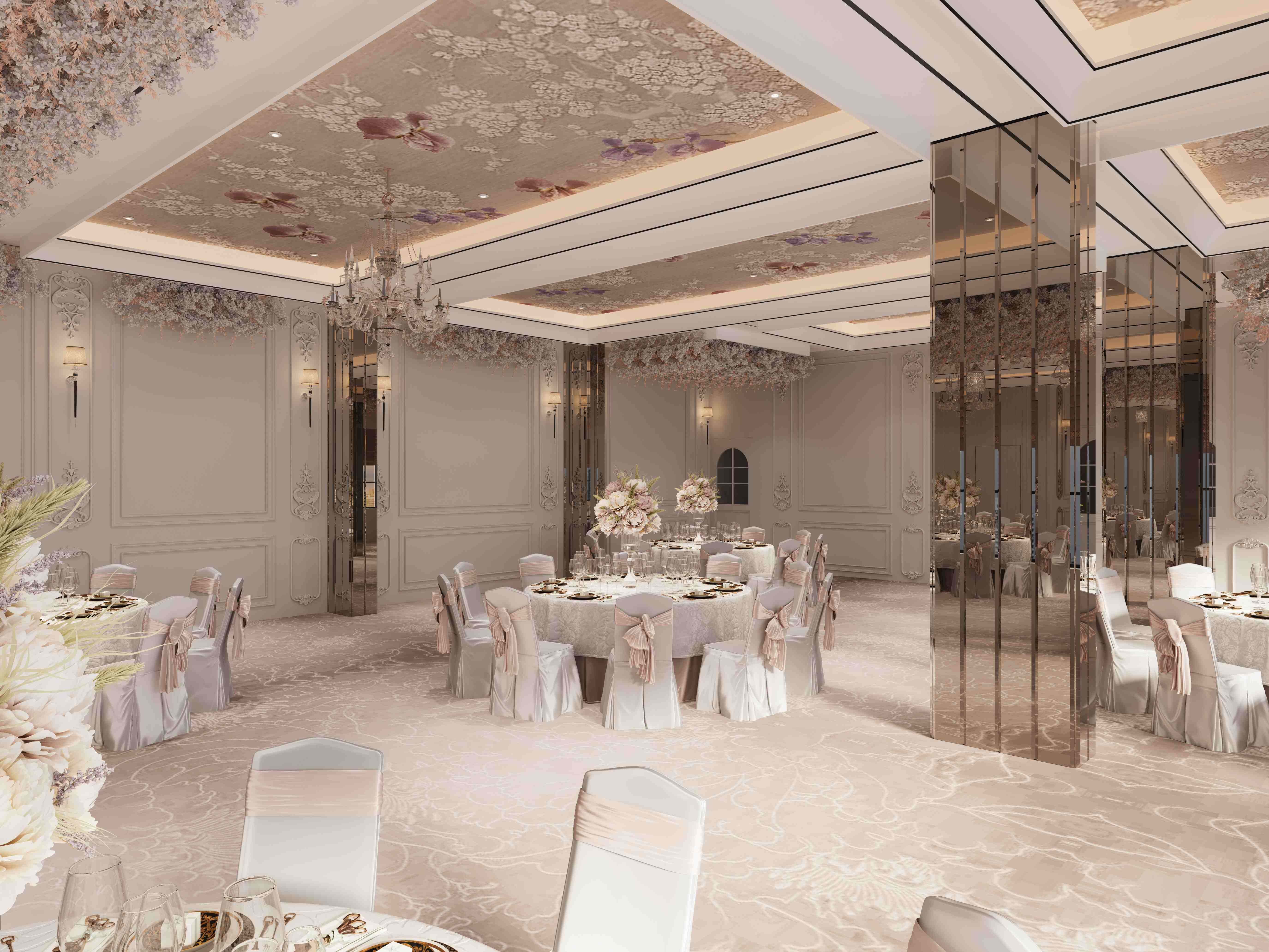 Beige and black minimal kitchen interior designing by North Change